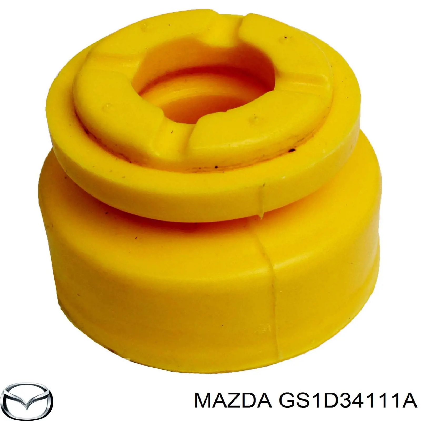Pára-choque (grade de proteção) de amortecedor dianteiro GS1D34111A Mazda