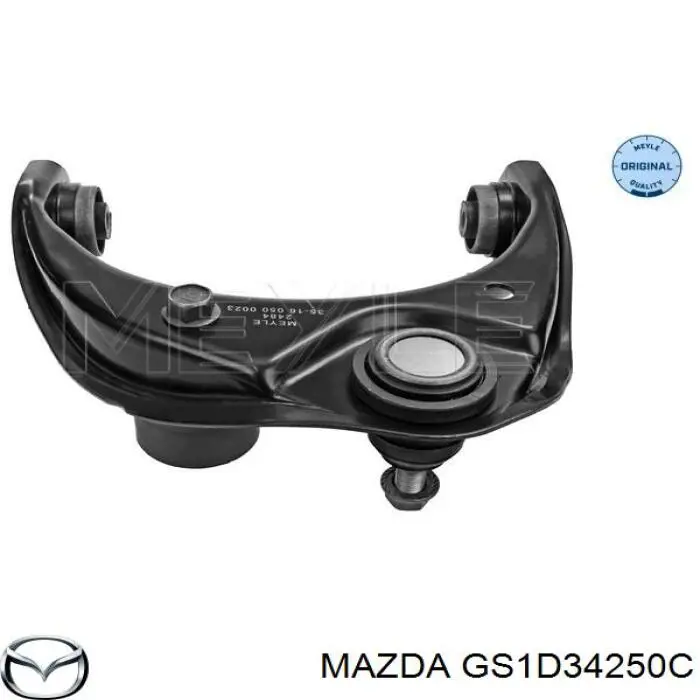Compre GS1D34250C Mazda Braço oscilante superior esquerdo de suspensão dianteira