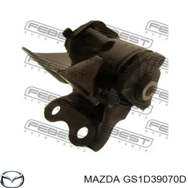 Compre GS1D39070D Mazda Coxim (suporte) esquerdo de motor