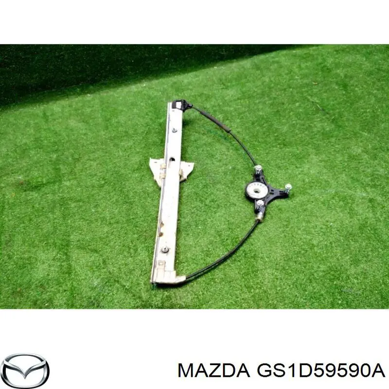 GS1D59590A Mazda Mecanismo de acionamento de vidro da porta dianteira esquerda