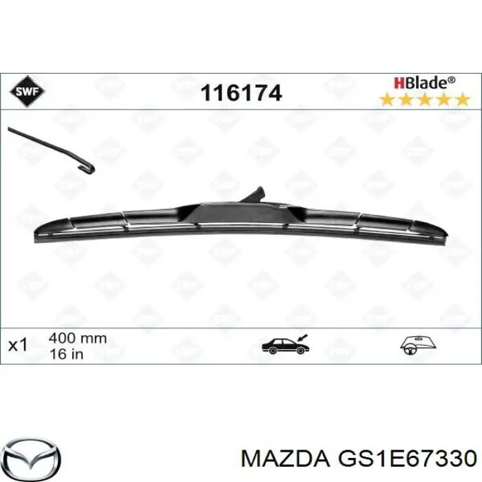 Limpa-pára-brisas do pára-brisas de passageiro Mazda GS1E67330 preço, a partir de 15,81 USD