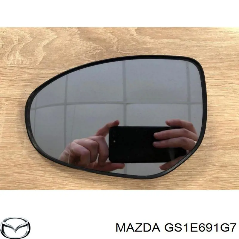 Elemento espelhado do espelho de retrovisão esquerdo Mazda GS1E691G7 preço, a partir de 18,37 USD