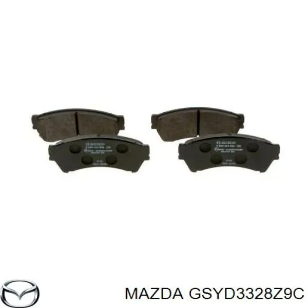 Sapatas do freio dianteiras de disco Mazda GSYD3328Z9C preço, a partir de 41,00 USD