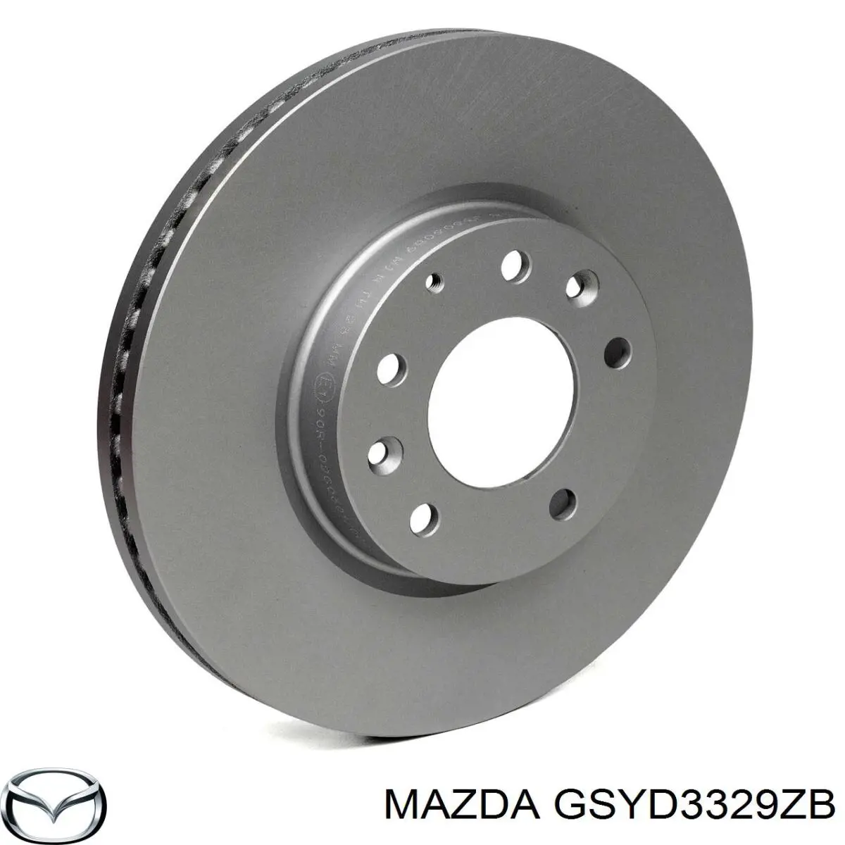 GSYD3329ZB Mazda Chapa anti-ruído de fixação do freio de sapata dianteira