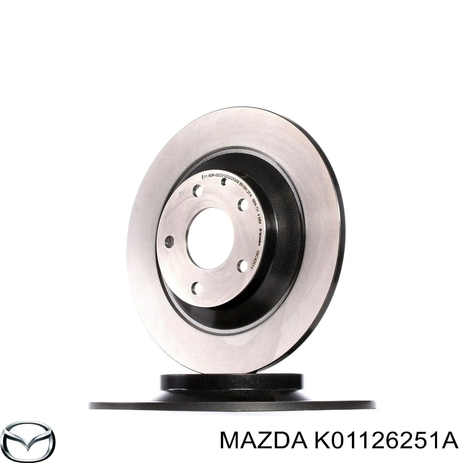 Compre K01126251A Mazda Disco do freio traseiro
