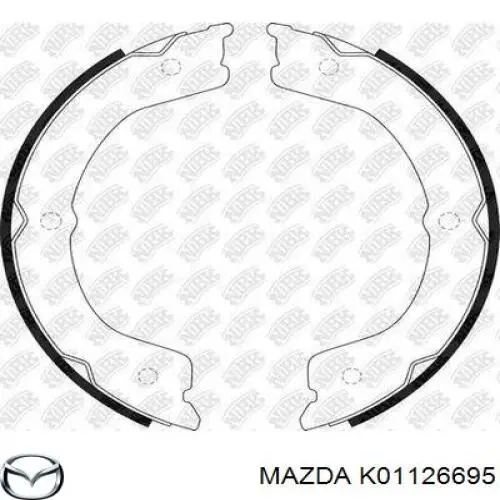 Compre K01126695 Mazda Guia de suporte traseiro