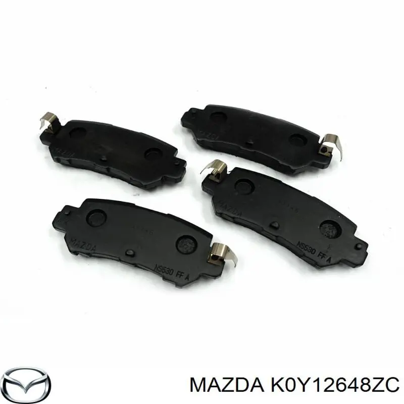K0Y12648ZC Mazda Sapatas do freio traseiras de disco