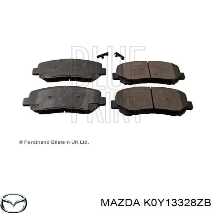 K0Y13328ZB Mazda Sapatas do freio dianteiras de disco