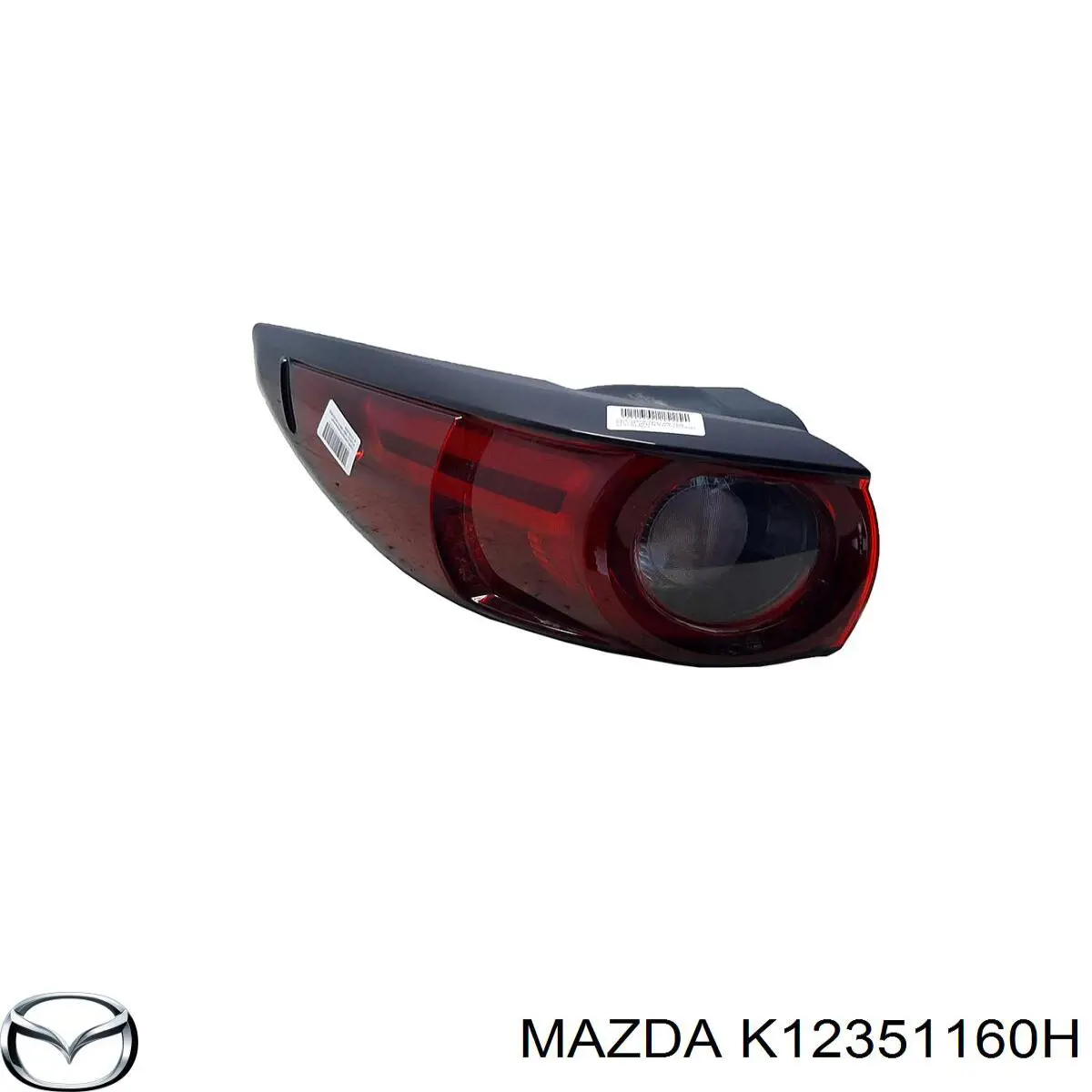 Lanterna traseira esquerda externa K12351160H Mazda