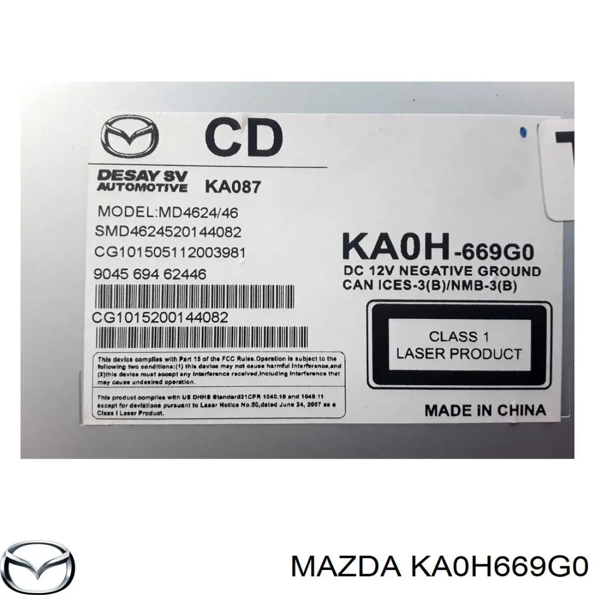 KA0H669G0 Mazda 