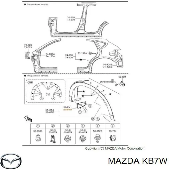  Mazda KB7W preço, a partir de 59,70 USD