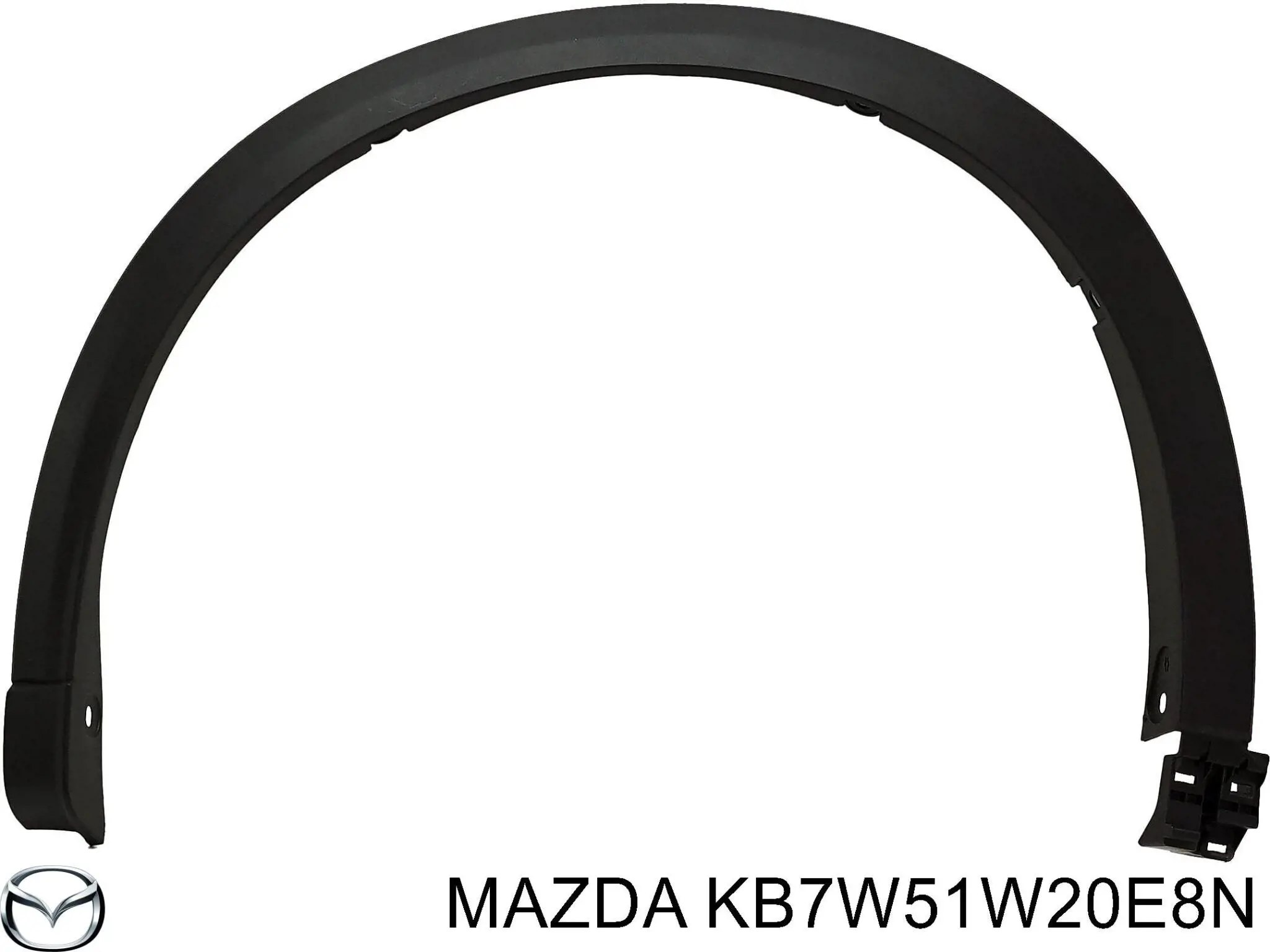 Expansor (placa sobreposta) de arco do pára-lama dianteiro direito Mazda KB7W51W20E8N preço, a partir de 66,26 USD