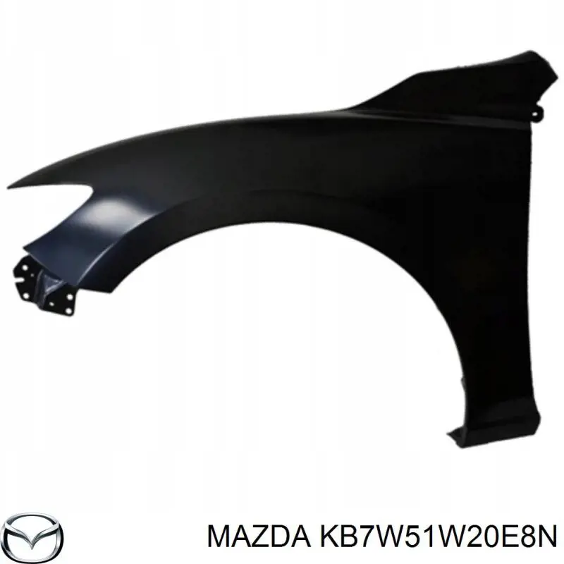 KB7W51W20E8N Mazda Expansor (placa sobreposta) de arco do pára-lama dianteiro direito