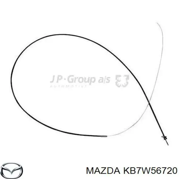 KB7W56720 Mazda Cabo de abertura da capota