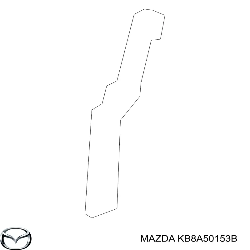 KB8A50153B Mazda Consola externa direita do pára-choque dianteiro
