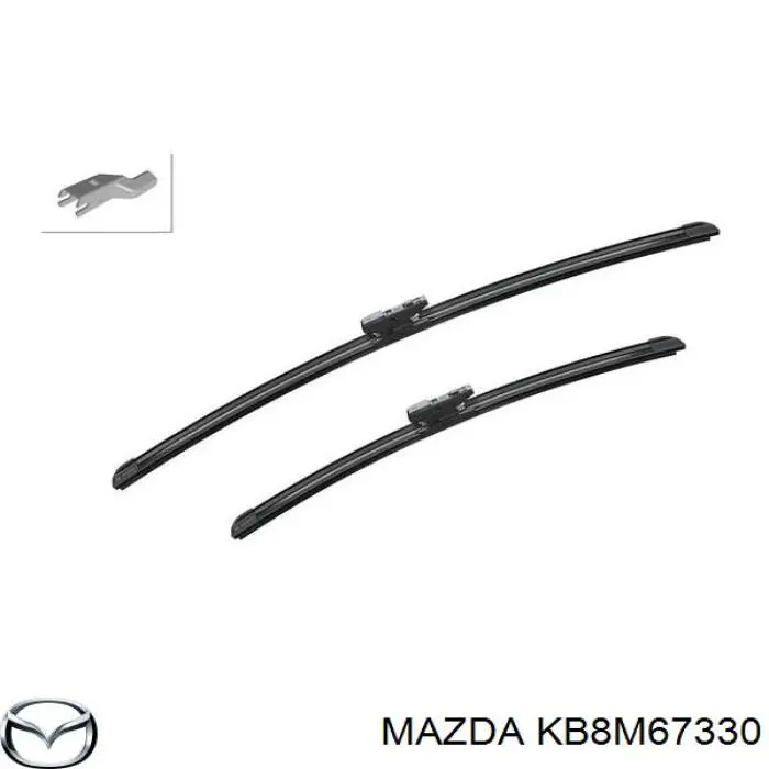 Compre KB8M67330 Mazda Limpa-pára-brisas do pára-brisas de condutor
