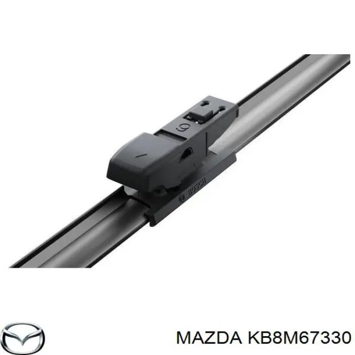 KB8M67330 Mazda Limpa-pára-brisas do pára-brisas de condutor