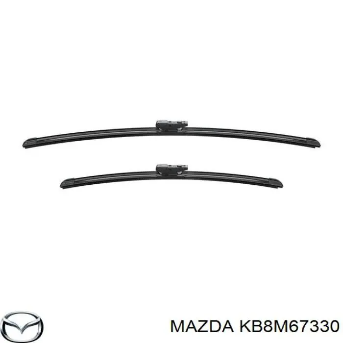 Limpa-pára-brisas do pára-brisas de condutor KB8M67330 Mazda