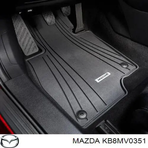 Tapetes dianteiros + traseiros, kit Mazda KB8MV0351 preço, a partir de 93,28 USD