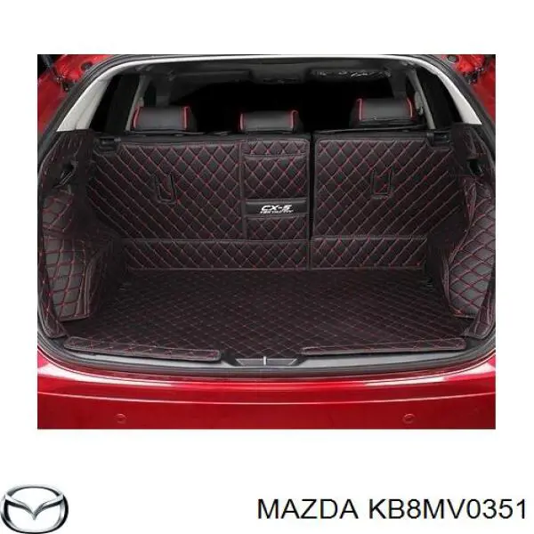 Tapetes dianteiros + traseiros, kit KB8MV0351 Mazda