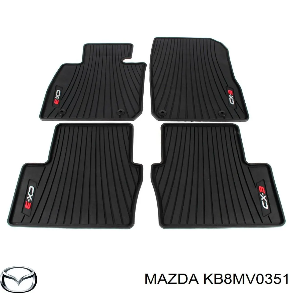 Tapetes dianteiros + traseiros, kit Mazda KB8MV0351 preço, a partir de 93,28 USD