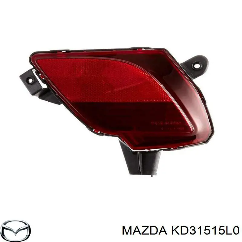 KD31515L0 Mazda Retrorrefletor (refletor) do pára-choque traseiro direito