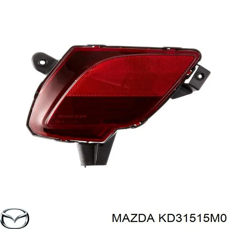 Retrorrefletor (refletor) do pára-choque traseiro esquerdo Mazda KD31515M0 preço, a partir de 48,67 USD