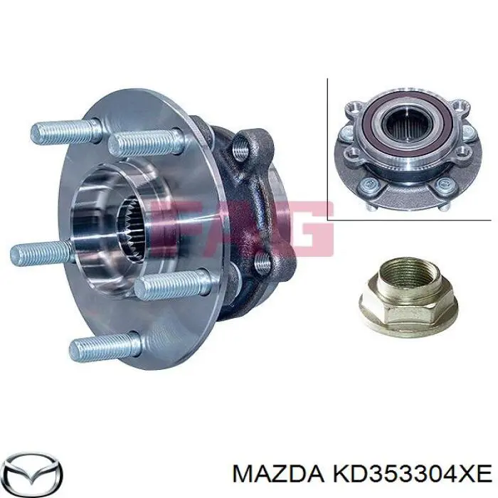 Cubo dianteiro Mazda KD353304XE preço, a partir de 100,95 USD