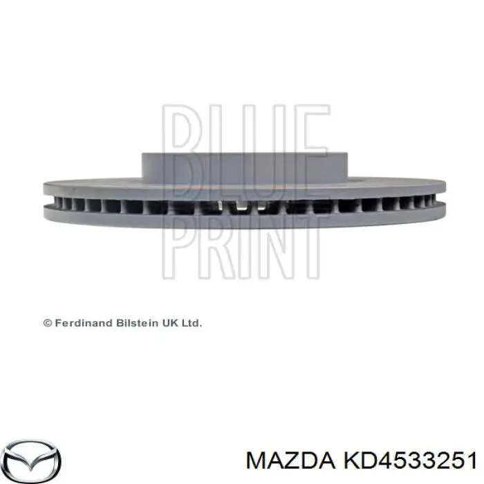 GBFT33251A Mazda Disco do freio dianteiro