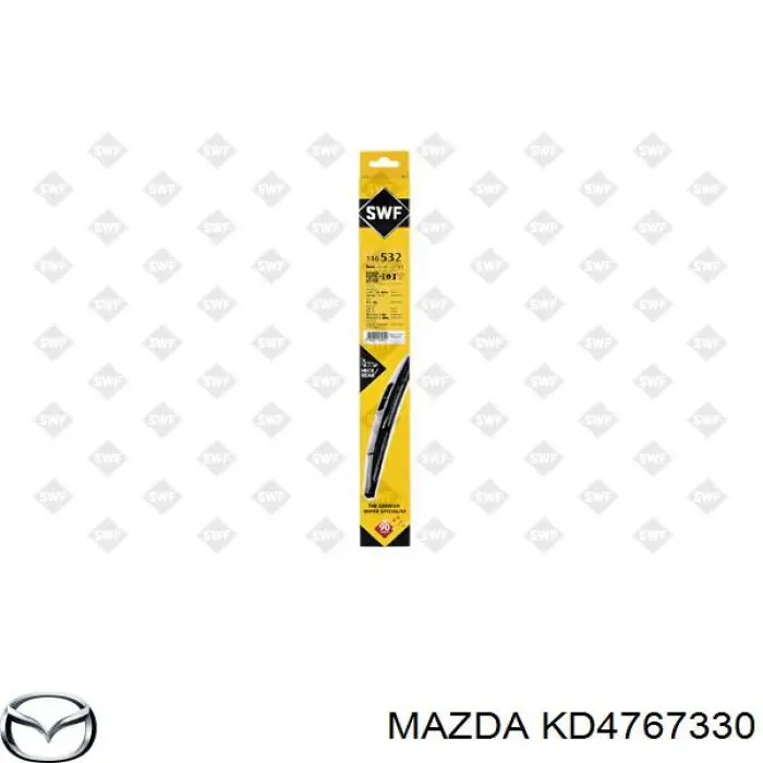 Limpa-pára-brisas de vidro traseiro Mazda KD4767330 preço, a partir de 10,64 USD