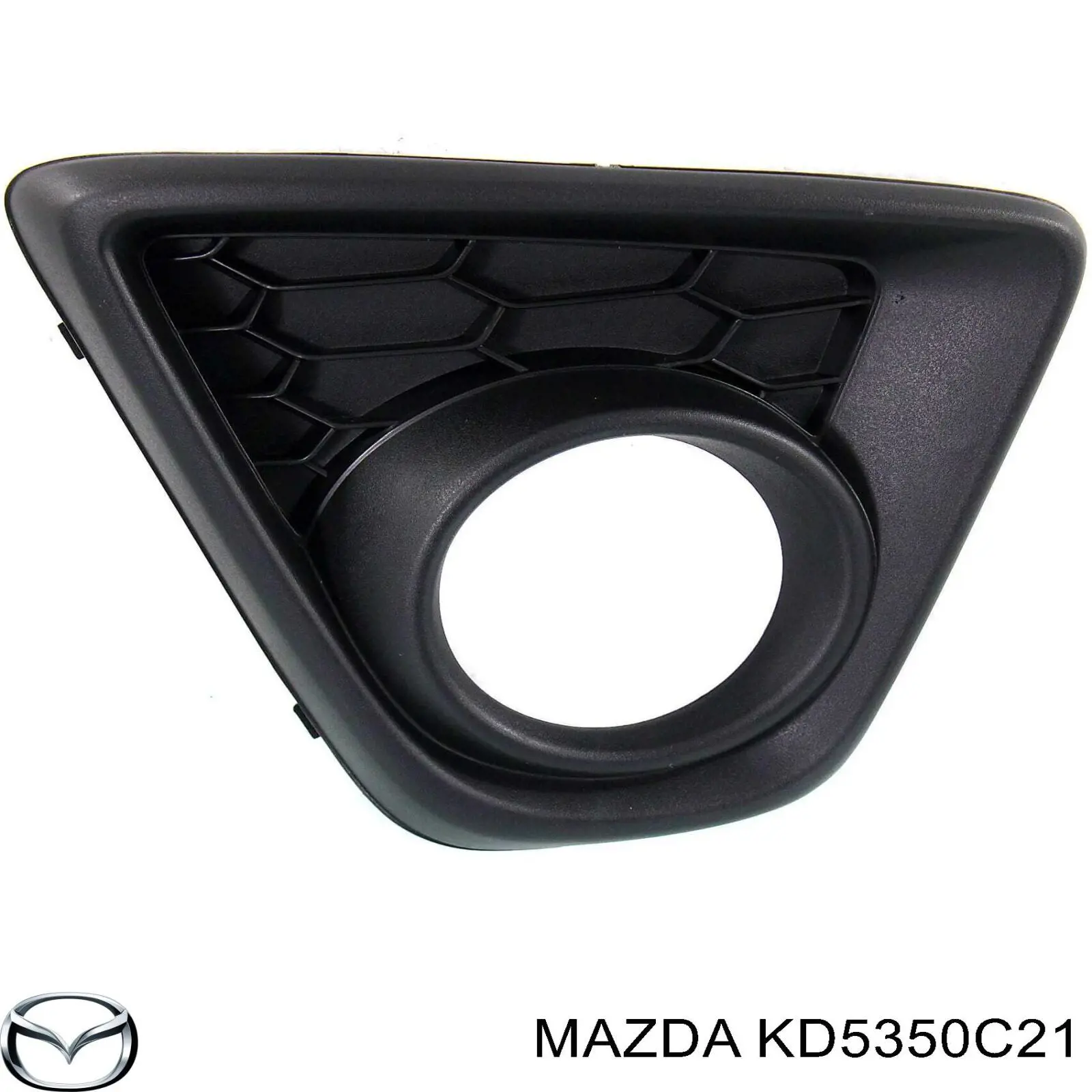 KD5350C21 Mazda Tampão (grelha) das luzes de nevoeiro do pára-choque dianteiro esquerdo