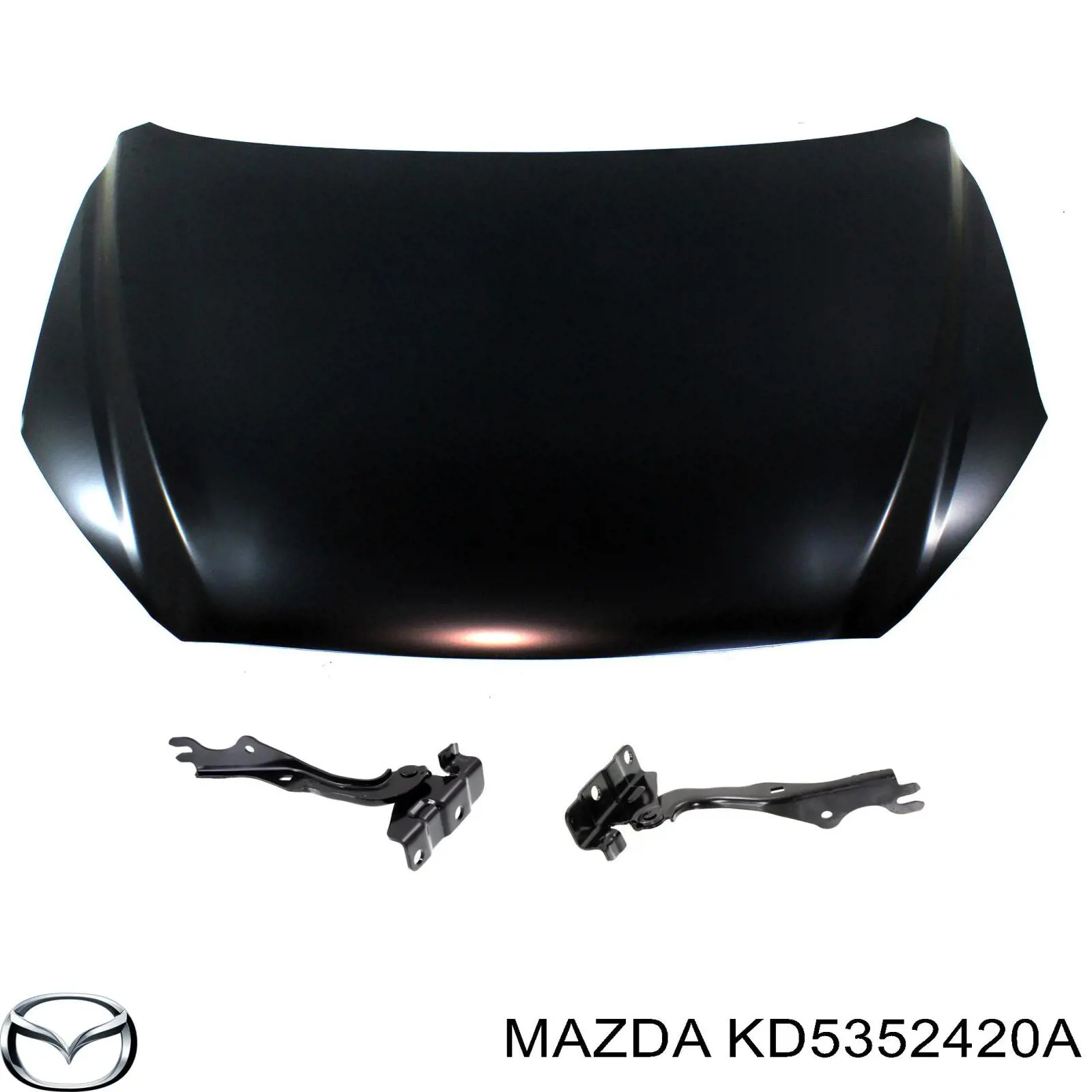 KD5352420A Mazda Gozno da capota esquerdo
