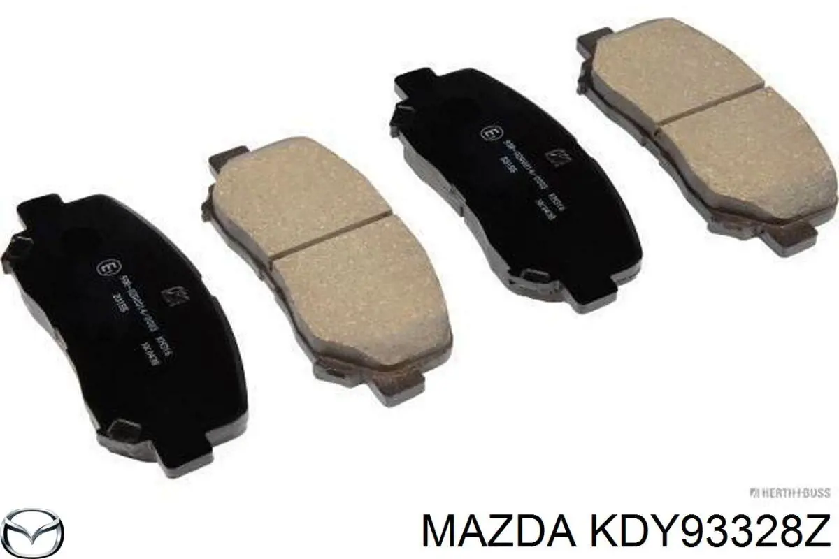 Compre KDY93328Z Mazda Sapatas do freio dianteiras de disco