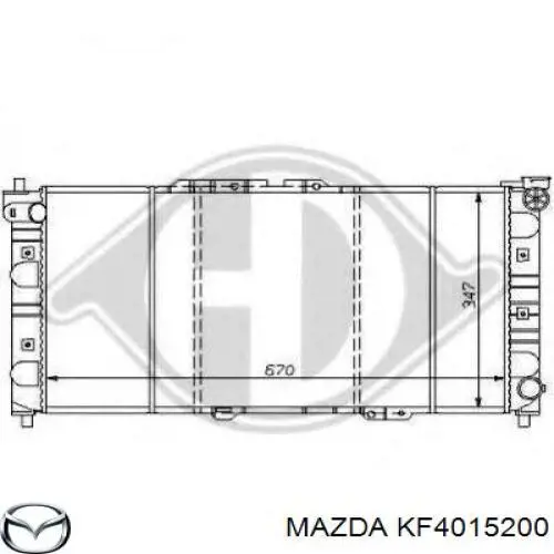 KF4015200 Mazda Radiador de esfriamento de motor