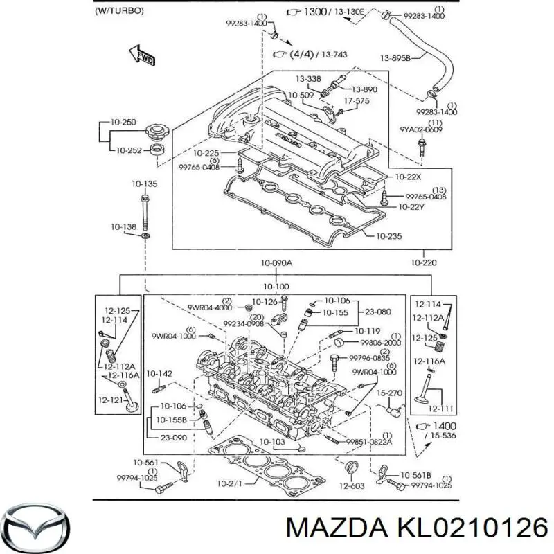  Mazda KL0210126 preço, a partir de  USD