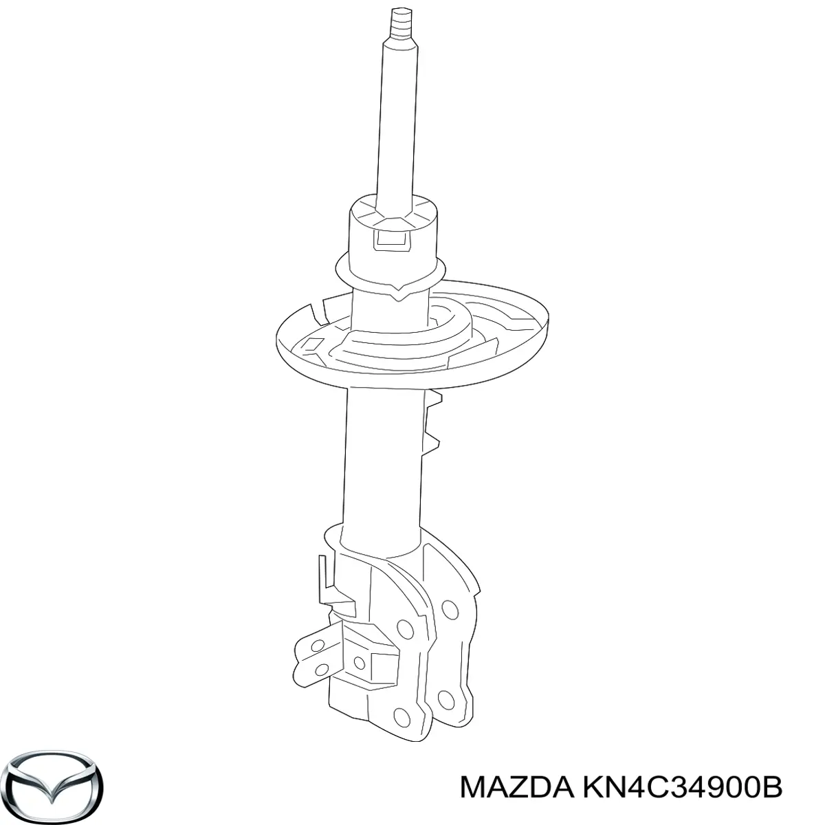 KN3L34900B Mazda Amortecedor dianteiro esquerdo
