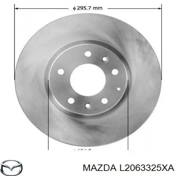 Disco do freio dianteiro Mazda L2063325XA preço, a partir de 73,92 USD