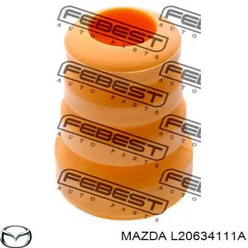 Compre L20634111A Mazda Pára-choque (grade de proteção) de amortecedor dianteiro