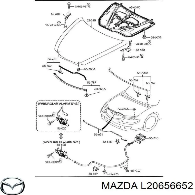  Mazda L20656652 preço, a partir de  