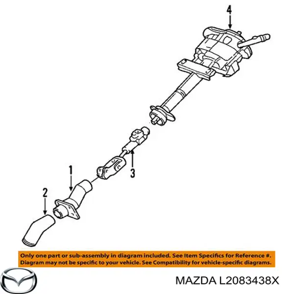 Compre L2083438X Mazda Rolamento de suporte do amortecedor dianteiro
