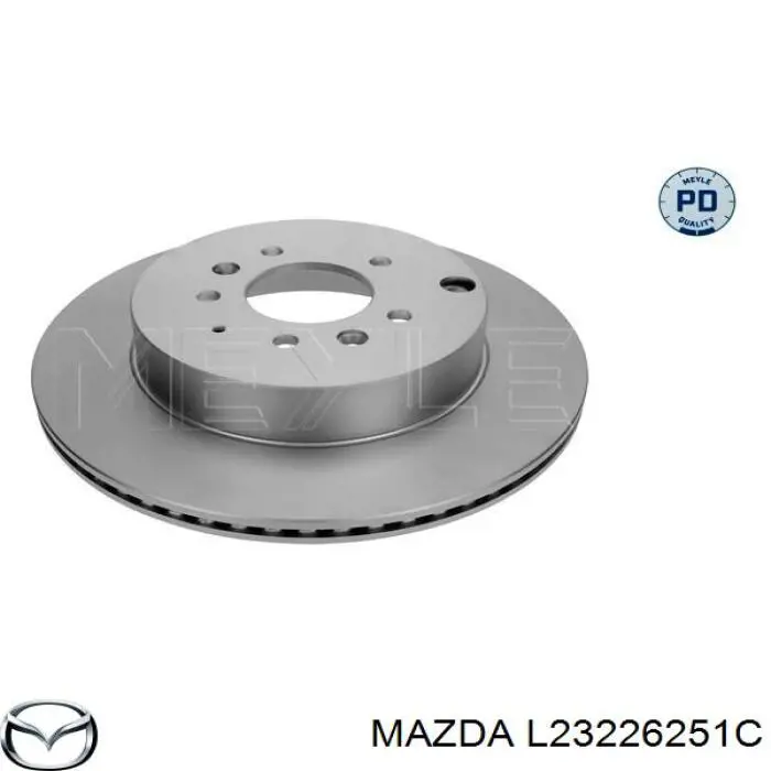 Compre L23226251C Mazda Disco do freio traseiro