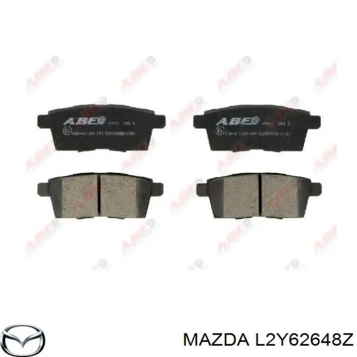L2Y62648Z Mazda Sapatas do freio traseiras de disco