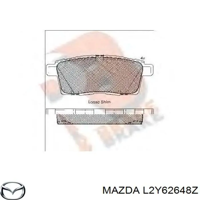 Sapatas do freio traseiras de disco Mazda L2Y62648Z preço, a partir de 37,04 USD