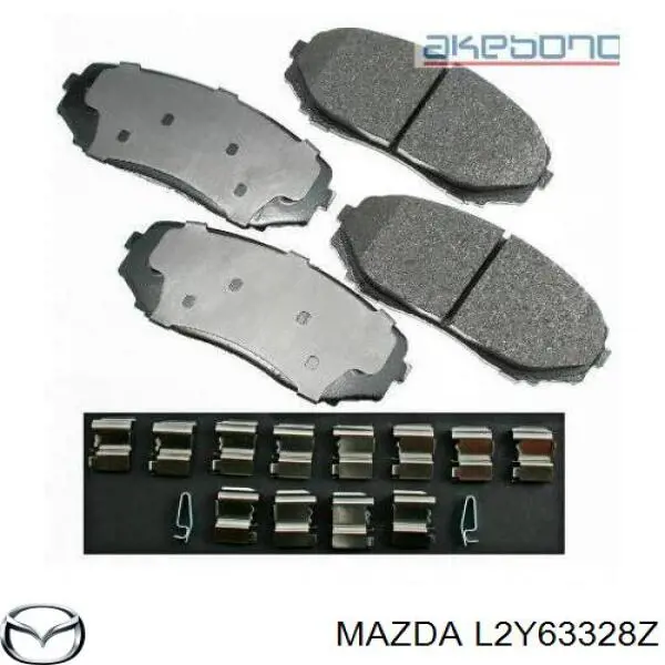 Sapatas do freio dianteiras de disco Mazda L2Y63328Z preço, a partir de 18,48 USD
