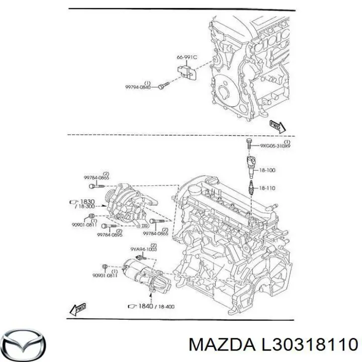 Vela de ignição Mazda L30318110 preço, a partir de 16,13 USD