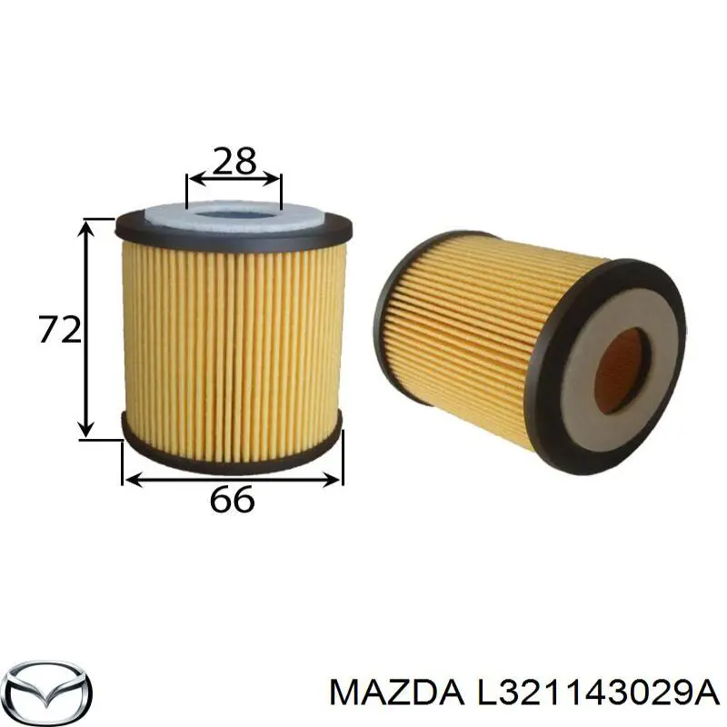 Compre L321143029A Mazda Filtro de óleo