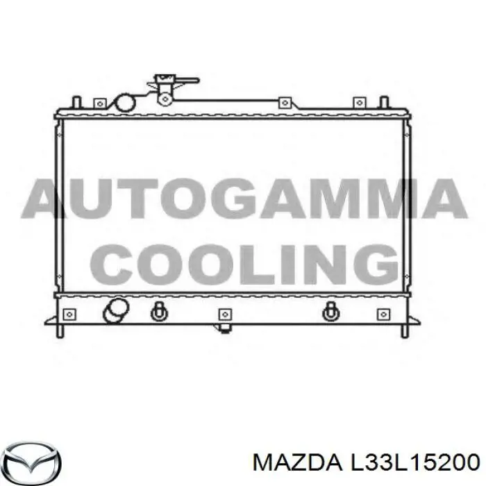 Compre L33L15200 Mazda Radiador de esfriamento de motor