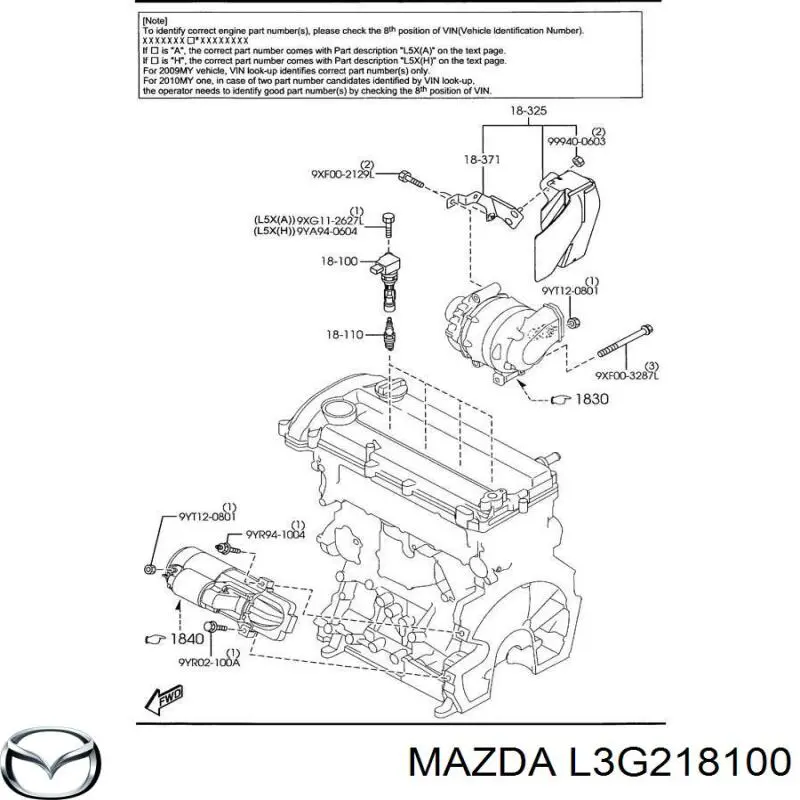 Bobina de ignição Mazda L3G218100 preço, a partir de 40,93 USD