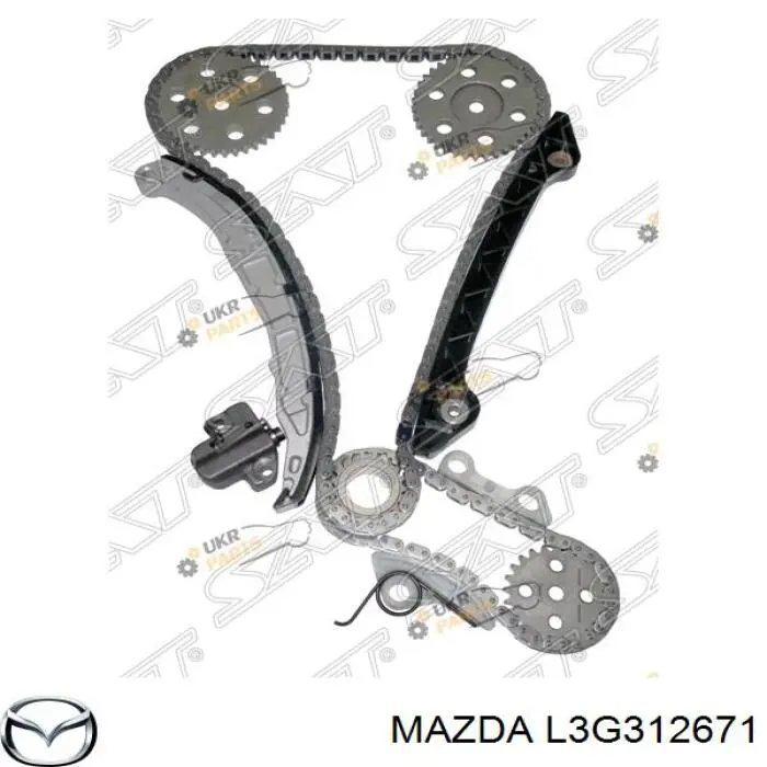 L3G312671 Mazda Sapato de reguladora de tensão da cadeia do mecanismo de distribuição de gás