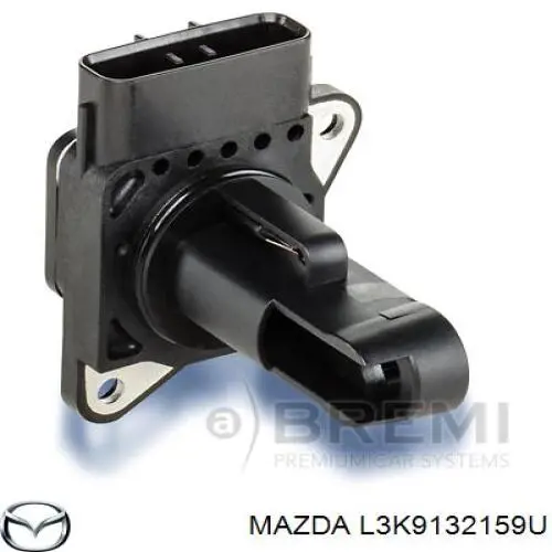 Compre L3K9132159U Mazda Sensor de fluxo (consumo) de ar, medidor de consumo M.A.F. - (Mass Airflow)